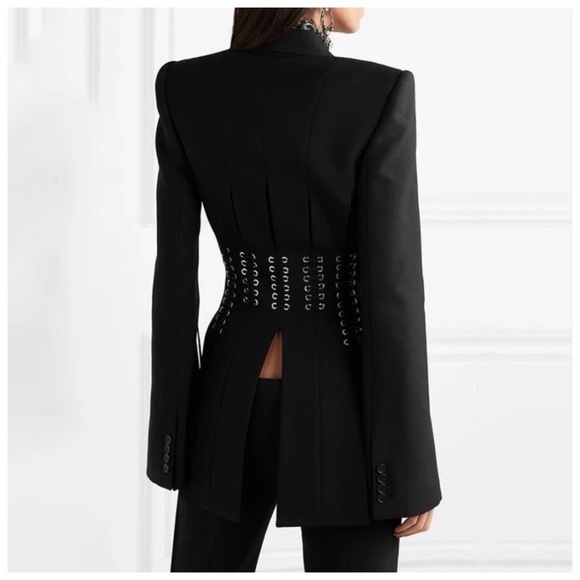 The LUMIONA Stunning Lace Up Jacket - Picture 3 of 10